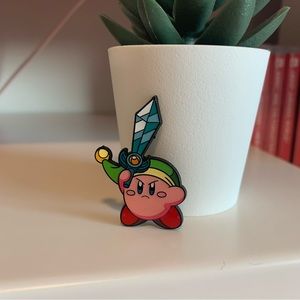 Kirby Legend of Zelda pin